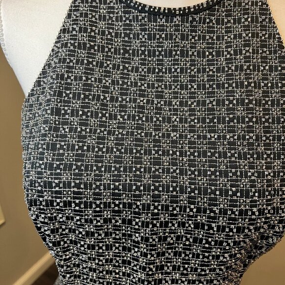 ZOLA Evening Black Fully Beaded Sleeveless Top, Size 12 - Picture 3 of 15